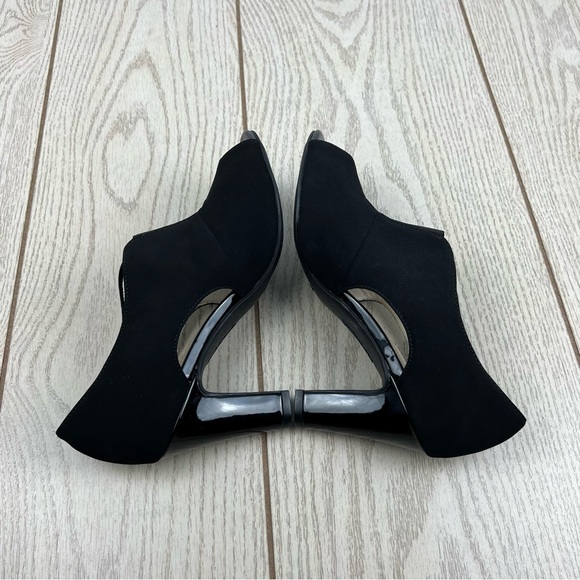 LifeStride Women's Carla Cut Out Peep Toe Bootie 7W Black - Picture 4 of 8